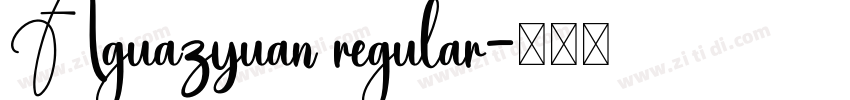 Aguazyuan regular字体转换
